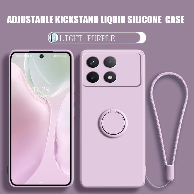 Liquid Silicone Magnetic Phone Case - Luxury Liquid Silicone Magnetic Holder Stand