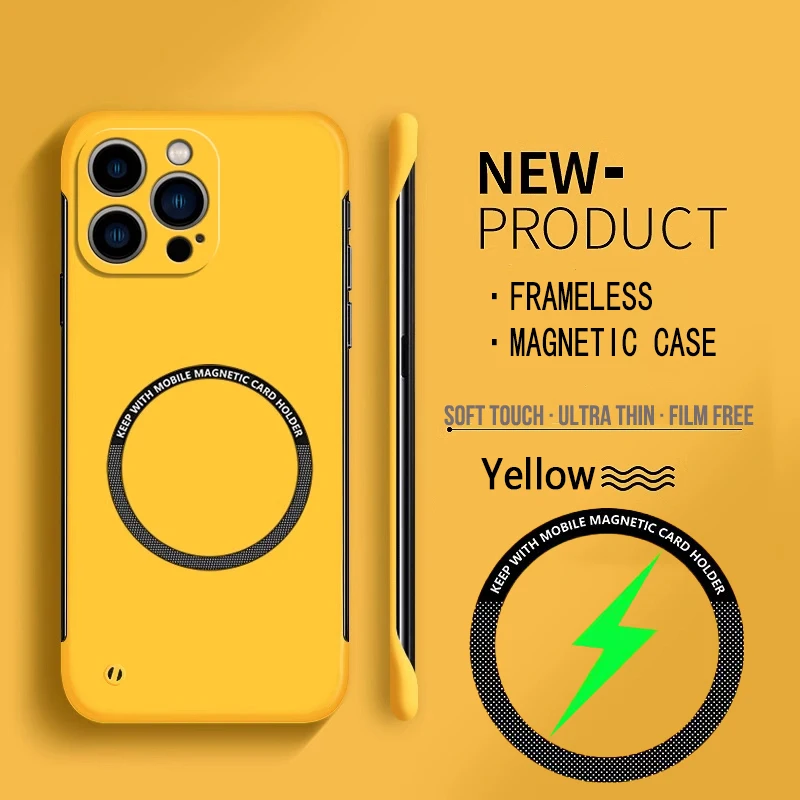 For Magsafe Magnetic Frameless - огляд і ціна Ultra Thin Frameless Phone Cover
