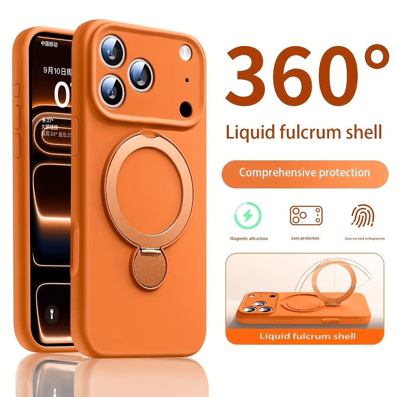 360 Magnetic Stand Liquid Sili - огляд і ціна Liquid Silicone Magnetic Phone Case
