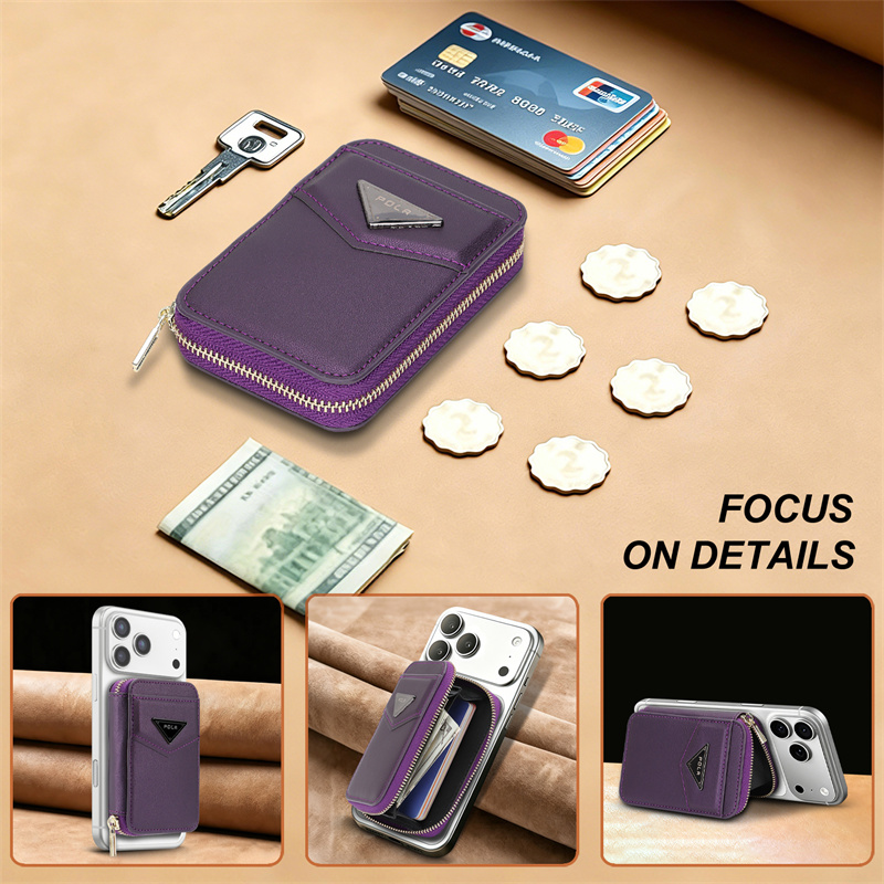 Zipper Wallet Card Holder Case - огляд і ціна Leather Wallet Card Holder Phone Cover