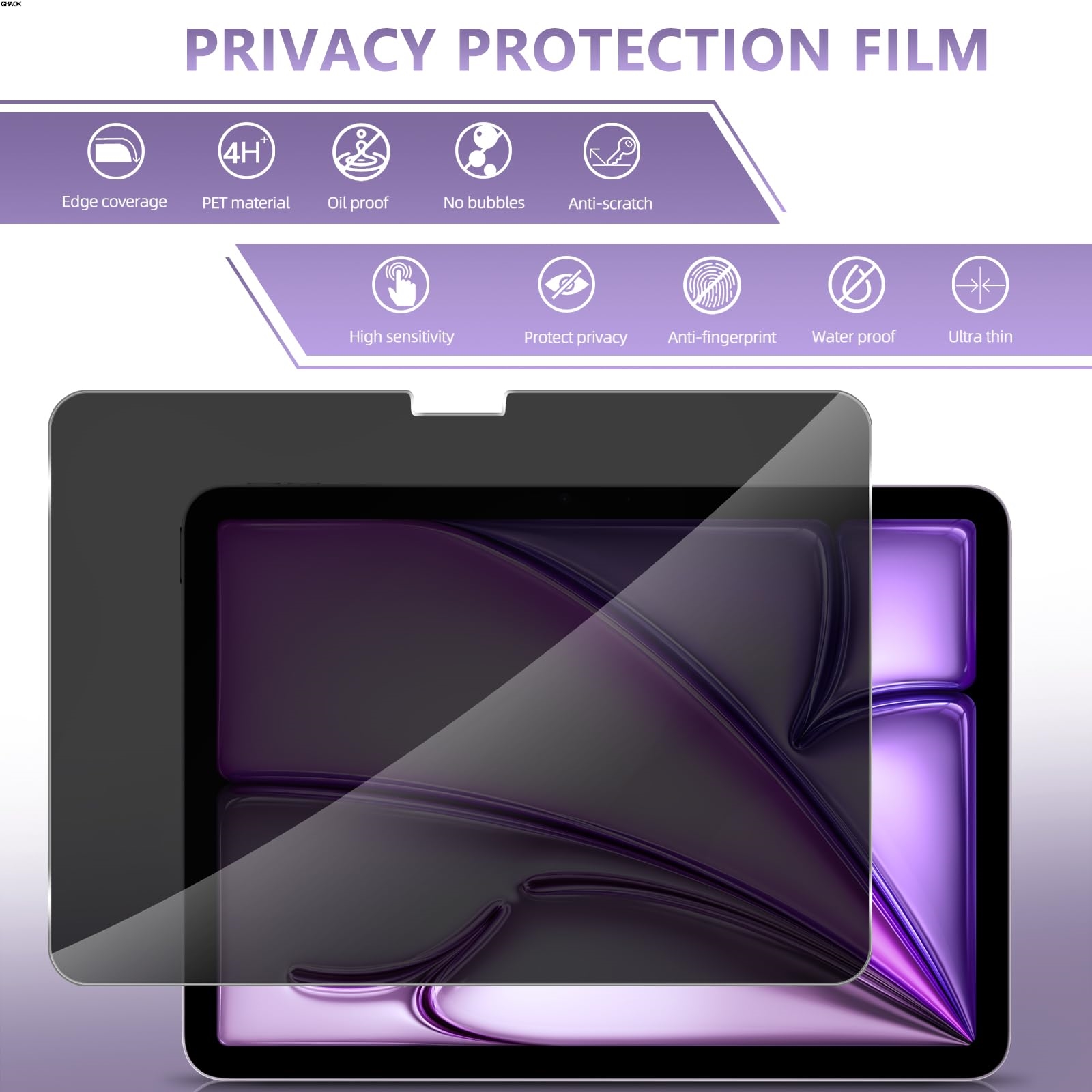 2 Way Privacy Anti-Spy Screen  - огляд і ціна Matte Anti Glare Screen Protector
