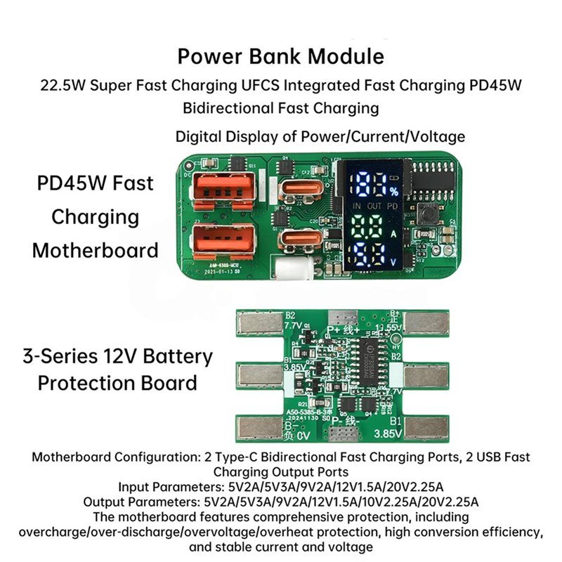 ABKN-DIY Charging Module PD45W - огляд і ціна Power Banks