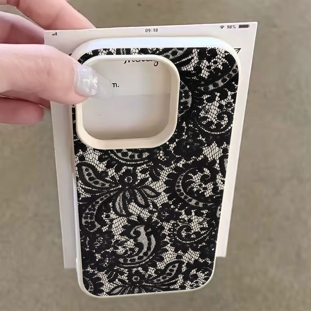 Black Vintage Floral Lace Lych - огляд і ціна Vintage Floral Pattern Soft Case