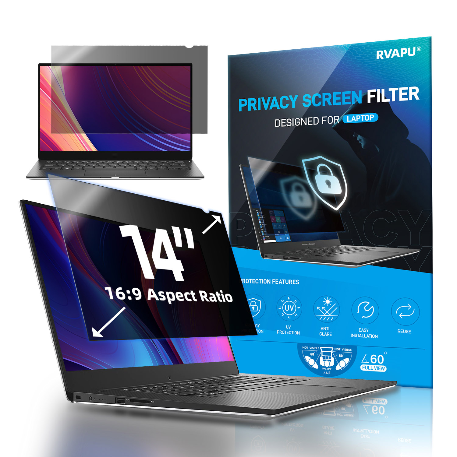 For Laptop 14 inch Privacy Ant - огляд і ціна Matte Anti Glare Screen Protector