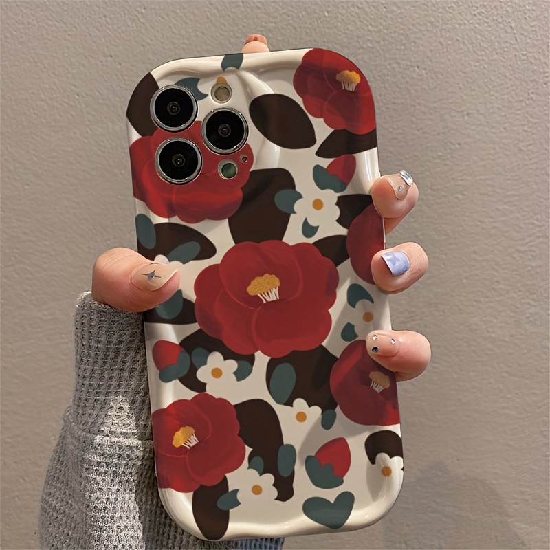 Vintage Red Camellia Flower Ri - огляд і ціна Vintage Floral Pattern Soft Case